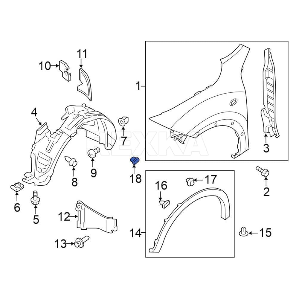 Amazon.co.jp: Rexka ホイールウェルオープニング&フェンダー